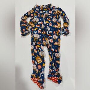 Little Bum Bums Basketball Sleeper Onesie- Bamboo- 3-6months